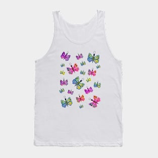 Colorful Butterflies Tank Top